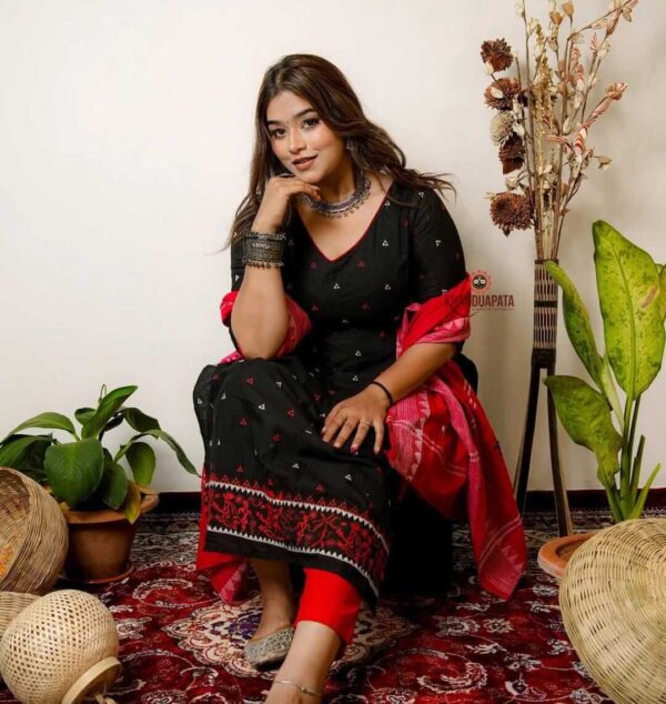 Red Coffee Sambalpuri Saree (Copy)